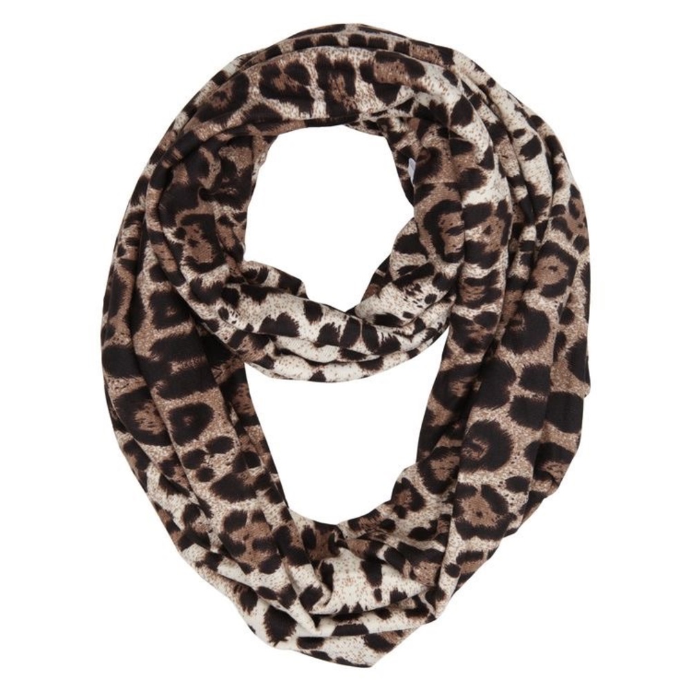 Aldo Leopard Print Infinity Scarf